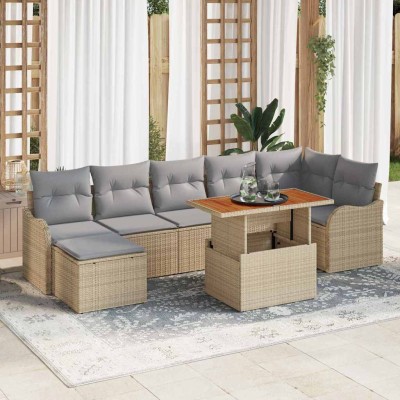 Garden Sofa Set with...