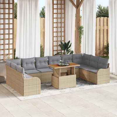 Garden Sofa Set with...
