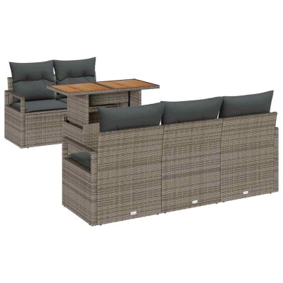 Garden Sofa Set with...