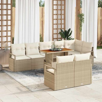 Garden Sofa Set with...