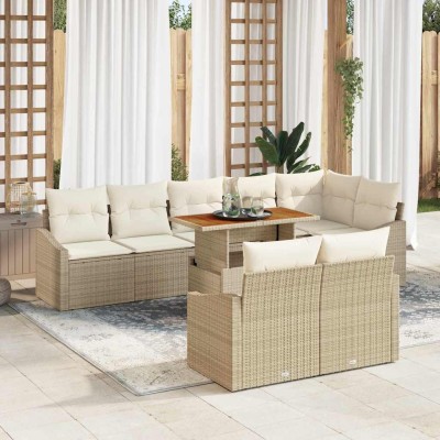 Garden Sofa Set with...