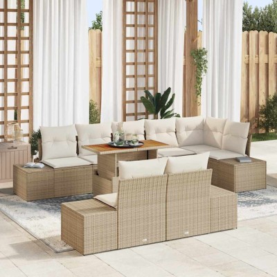 Garden Sofa Set with...