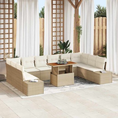 Garden Sofa Set with...