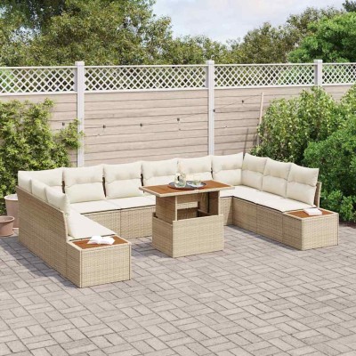 Garden Sofa Set with...