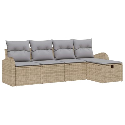 Sofa set 5 pcs Beige and...