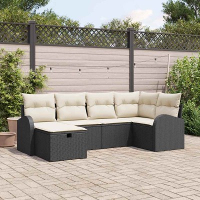 Sofa set with cushion Black...