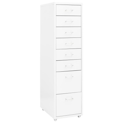 Mobile file cabinet, white,...