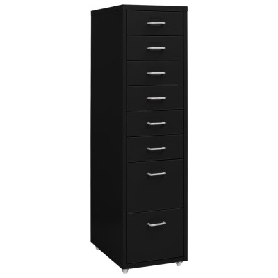 Mobile file cabinet, black,...