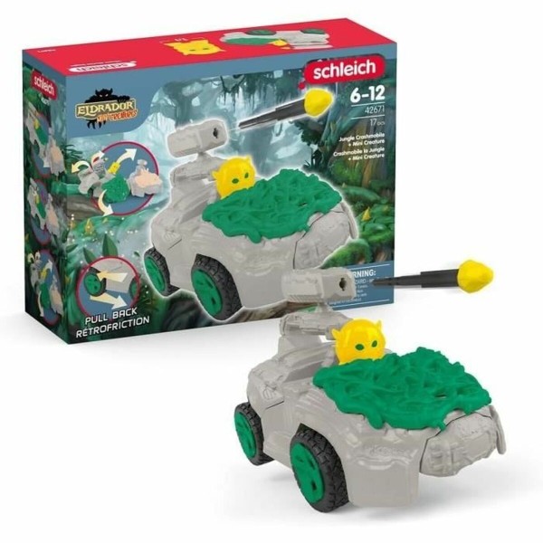 Playset Schleich Jungle Crashmobile with Mini Creature