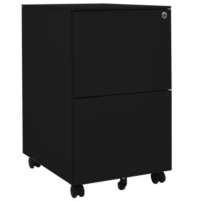 Mobile file cabinet, black,...
