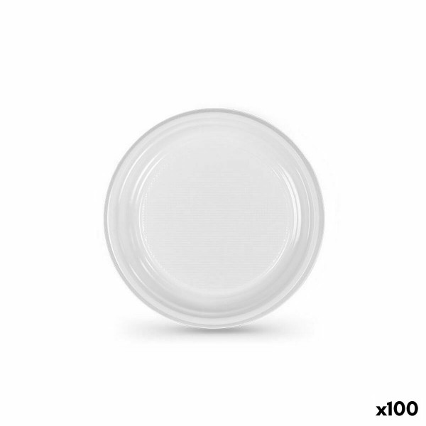 Daugkartinio naudojimo plokščių rinkinys Algon Balta Plastmasinis 17 x 17 x 1,5 cm (10 vnt.)