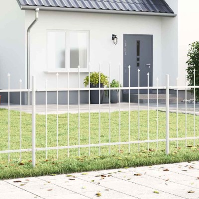 Garden fence 2 pcs White...