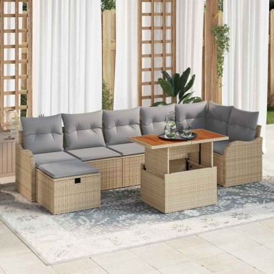 Garden Sofa Set with...