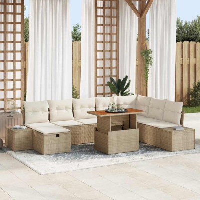 Garden Sofa Set with...
