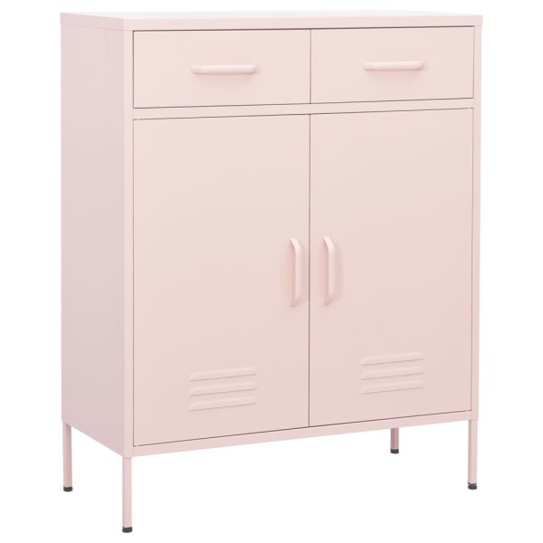 Storage cabinet, pink, 80x35x101.5cm, steel