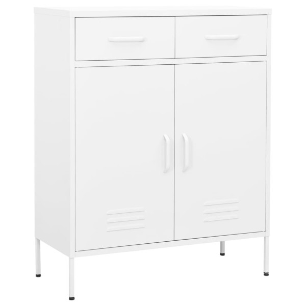Storage cabinet, white, 80x35x101.5cm, steel