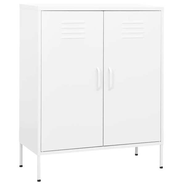 Storage cabinet, white, 80x35x101.5cm, steel