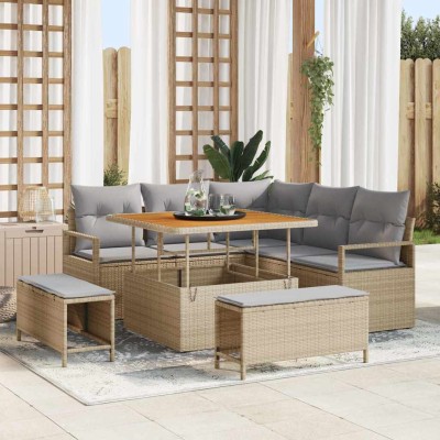 Garden sofa set with pillow...