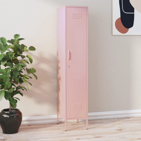 Dressing cabinet, pink, 35x46x180cm, steel