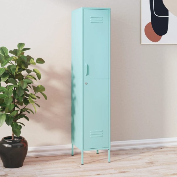Dressing cabinet, mint color, 35x46x180cm, steel