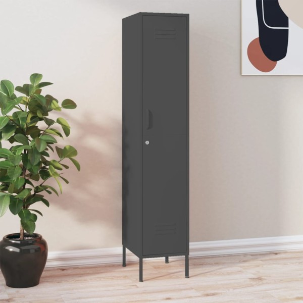 Dressing cabinet, anthracite color, 35x46x180cm, steel