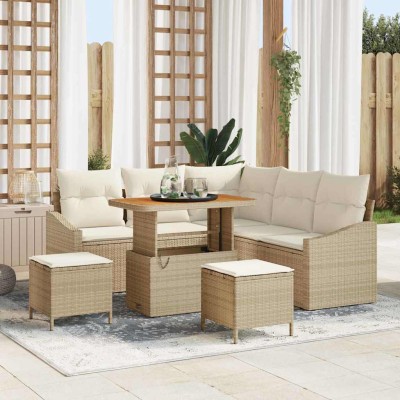 Garden sofa set with pillow...