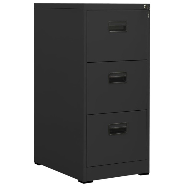 Cabinet for documents, anthracite color, 46x62x102.5cm, steel