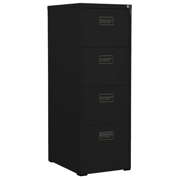 Cabinet for documents, black, 46x62x133cm, steel