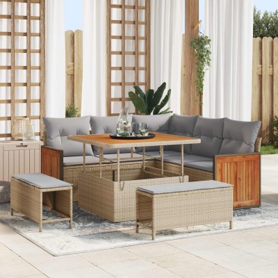 Garden sofa set with pillow...