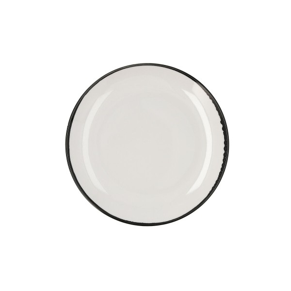 Flat Plate Ariane Vital Filo White Ceramic Ø 27 cm (6 Units)