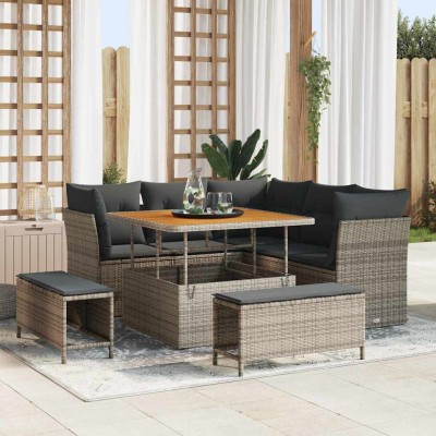 Garden sofa set with...
