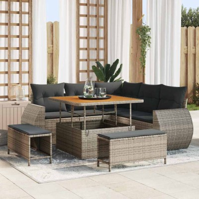 Garden sofa set with pillow...