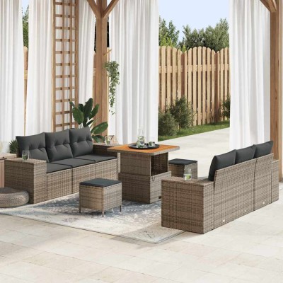 Garden Sofa Set Gray 221 x...