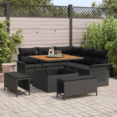 Garden sofa set with...