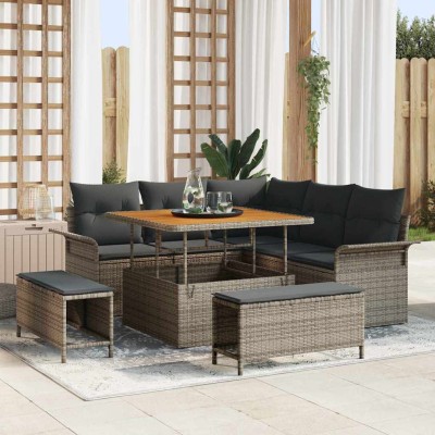Garden sofa set with...