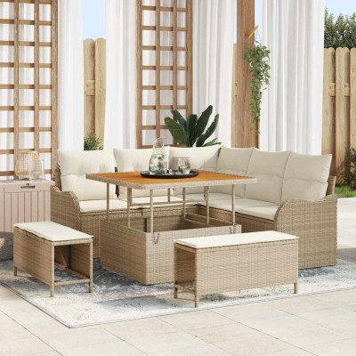 Garden sofa set with pillow...