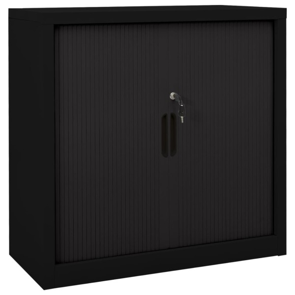 Cabinet with sliding doors, black, 90x40x90cm, steel