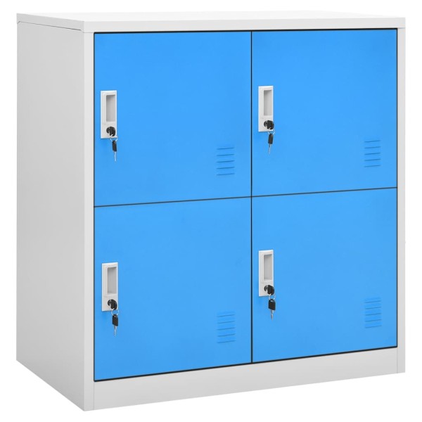 Dressing cabinet, gray and blue, 90x45x92.5cm, steel