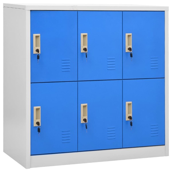 Dressing cabinet, gray and blue, 90x45x92.5cm, steel