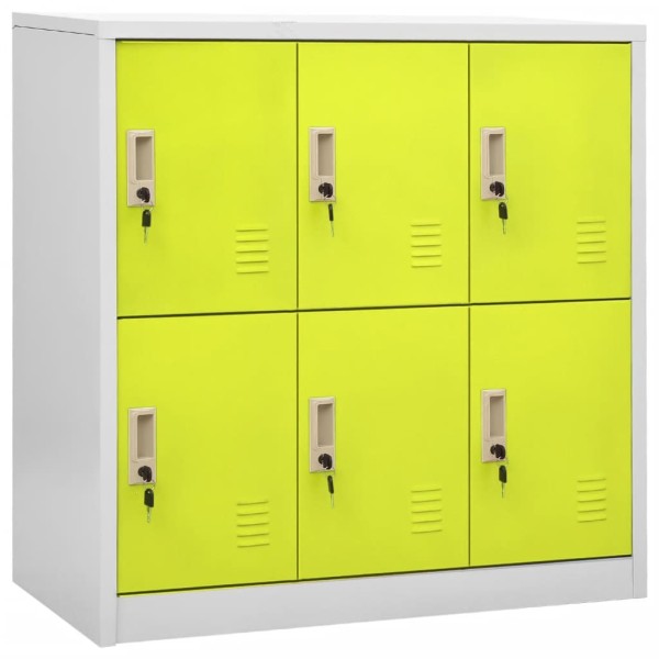 Dressing cabinet, gray and green, 90x45x92.5cm, steel