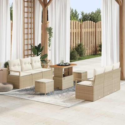 Garden Sofa Set with...