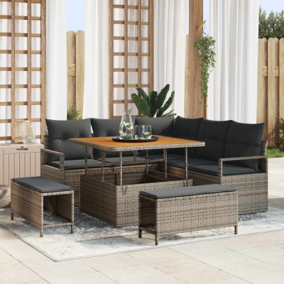 Garden sofa set with...