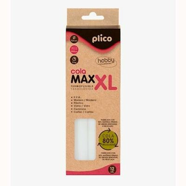 Hot melt glue sticks PLICO Transparent 25 Pieces