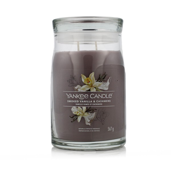 Aromātiska svece Yankee Candle Smoked Vanilla & Cashmere 567 g