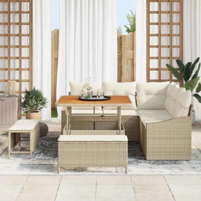 Garden sofa set with...