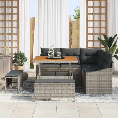 Garden sofa set with...