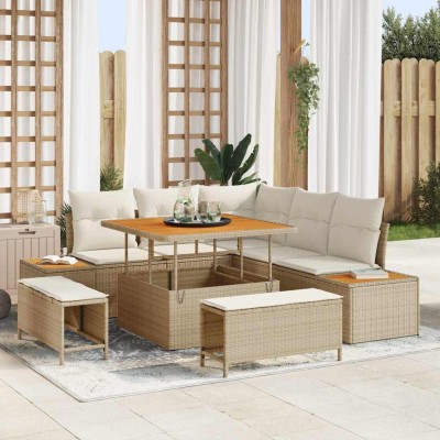 Garden sofa set with...