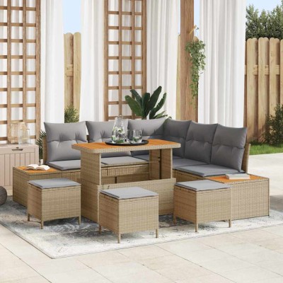 Garden sofa set with pillow...