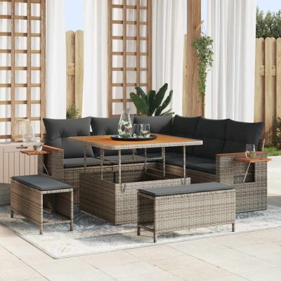 Garden sofa set with pillow...