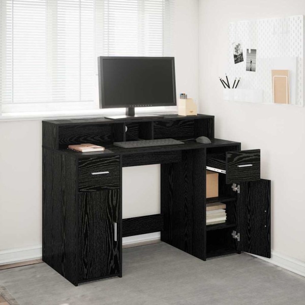 Table black oak 120 x 55 x 91 cm Treated wood